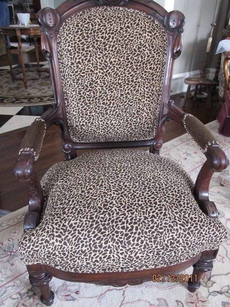 Victorian Armchair Restored — The Tri-State Area — Carriage House II In-Home Restorations