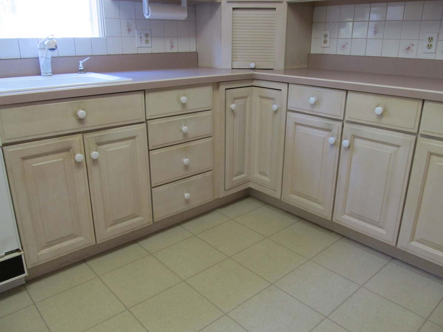 Pickled Maple Corner Cabinet — The Tri-State Area — Carriage House II In-Home Restorations
