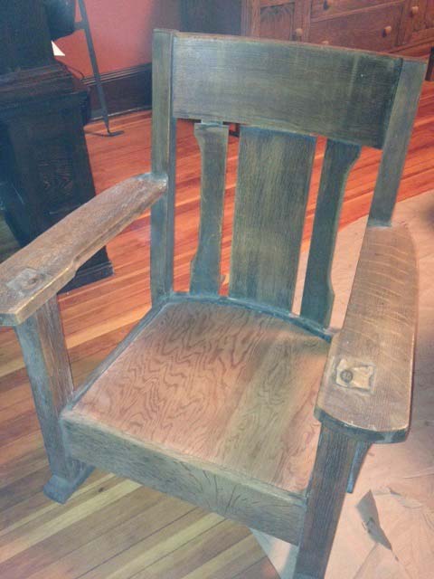 Antique Mission Rocker Chair — The Tri-State Area — Carriage House II In-Home Restorations