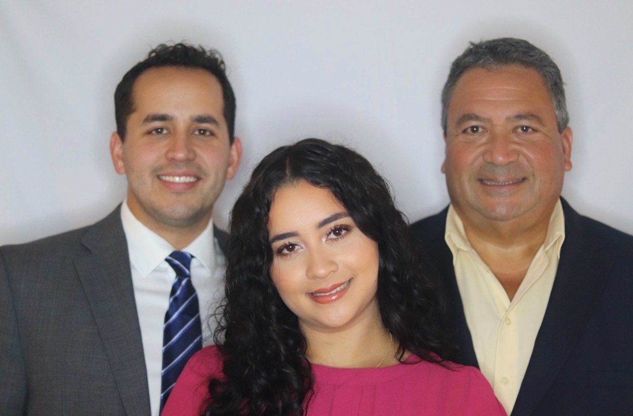 Austin Herde, Allie Herde, and Roger Herde group photo