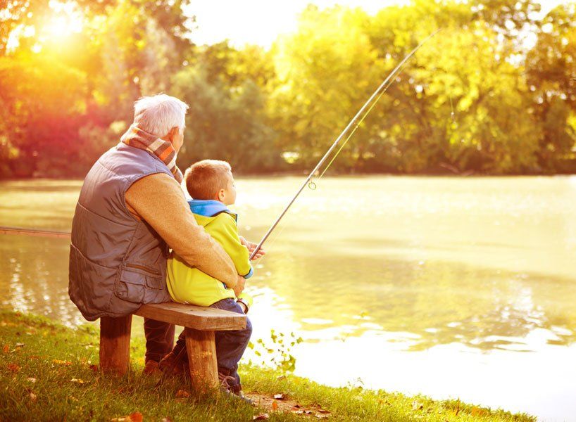 fishing at the lake