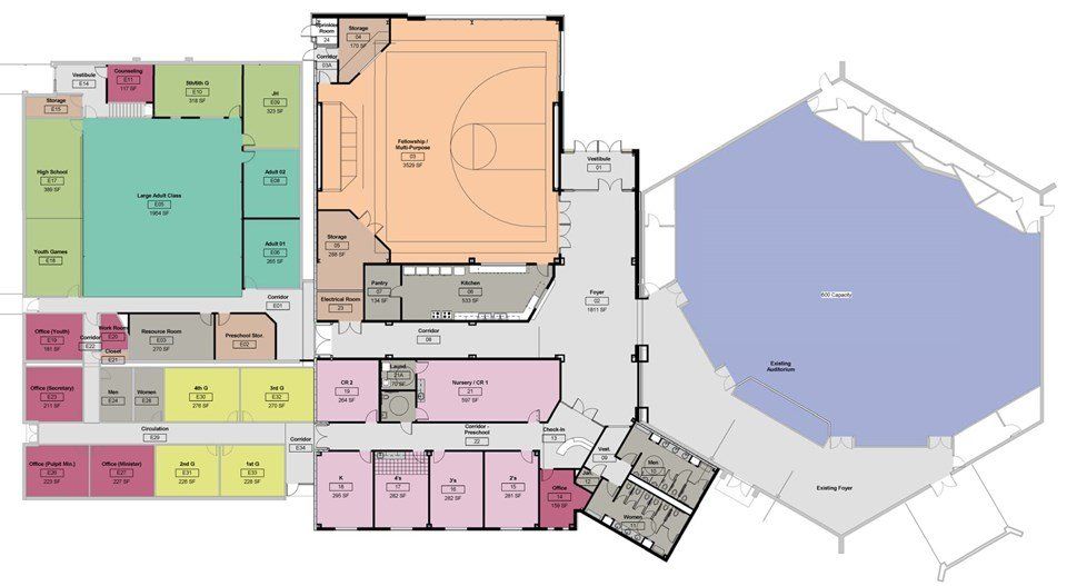 BRCC building floor plan