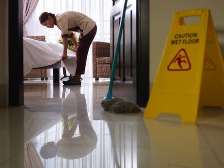 Cleaning Bedroom — Chico, CA — Sanitorial Janitorial Service Cleaning Bedroom — Chico, CA — Sanitorial Janitorial Service