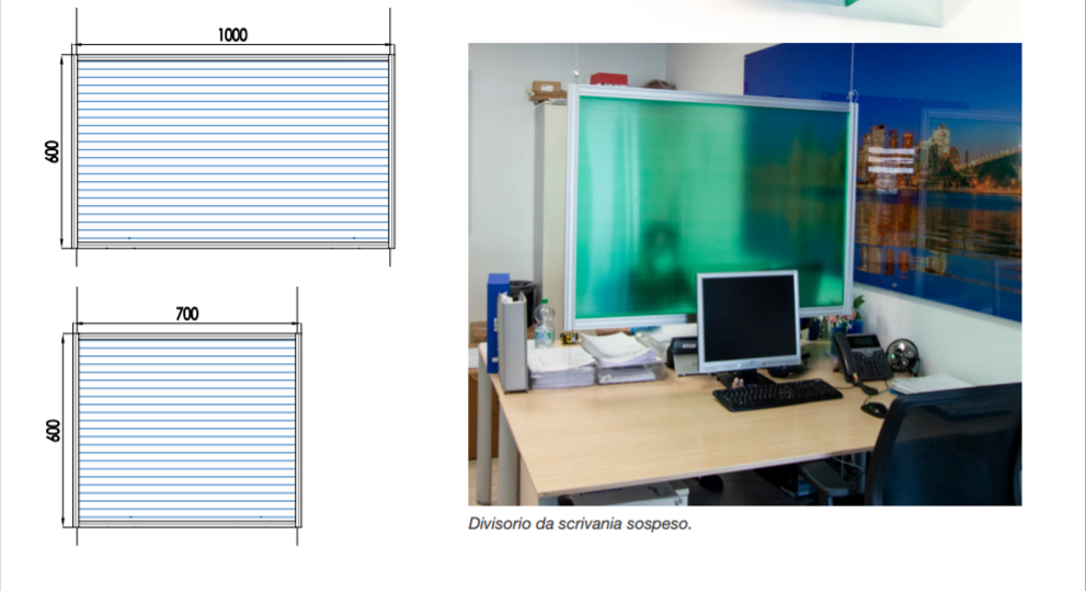 Una foto di una scrivania con un computer sopra