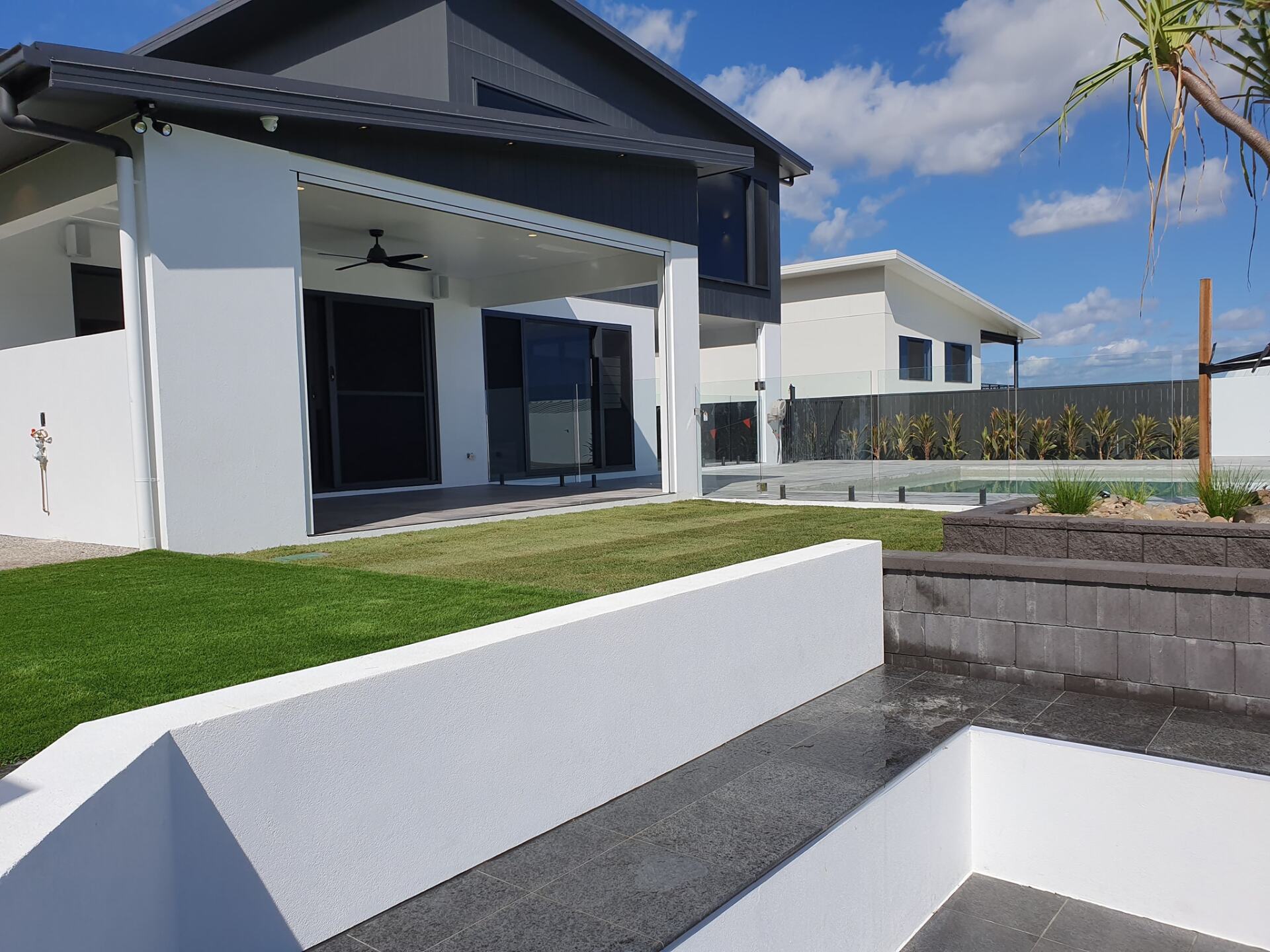 Landscape and Concrete — Lynams Landscapes Pty Ltd in Jensen, QLD