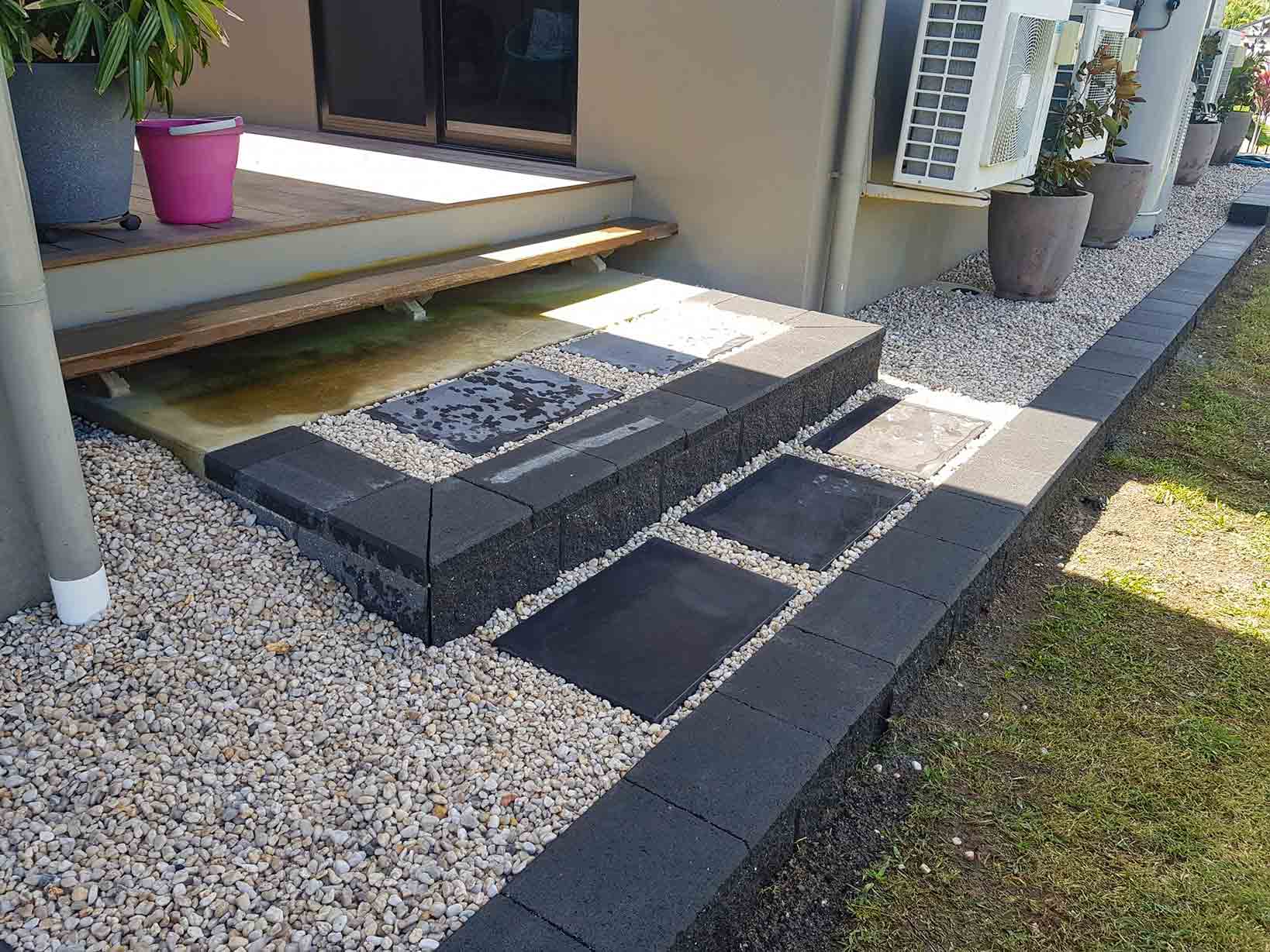 Paved Front Entrance — Lynams Landscapes Pty Ltd in Jensen, QLD