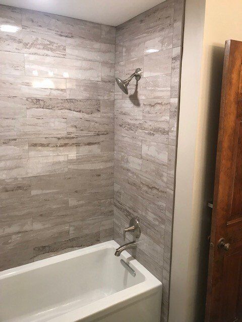 Bathtub with Shower — Greensburg, PA — Ruggiero Kitchen, Bath & Flooring Design Studio