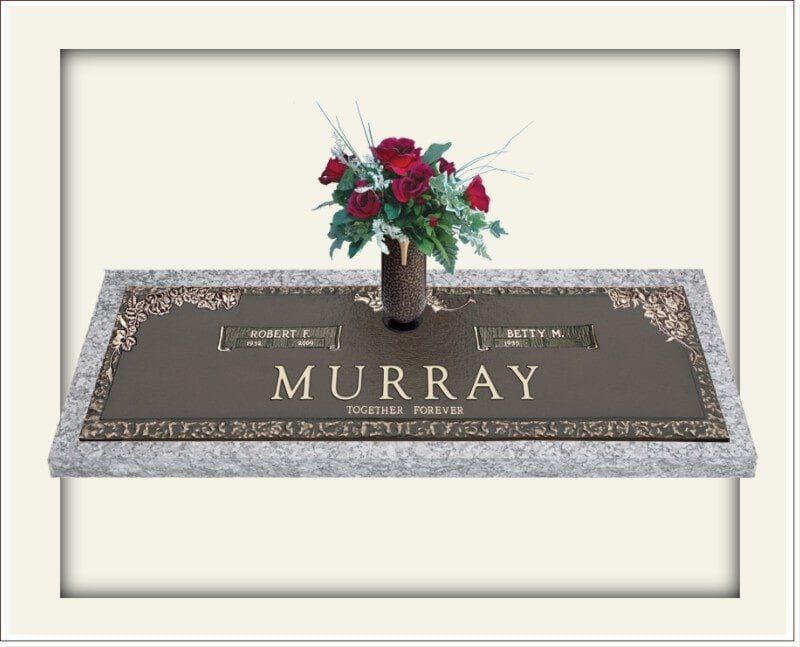 Rose over the Gravestone — Headstones in Media, PA