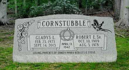 Companion Slant Cornstubble — Headstones in Media, PA