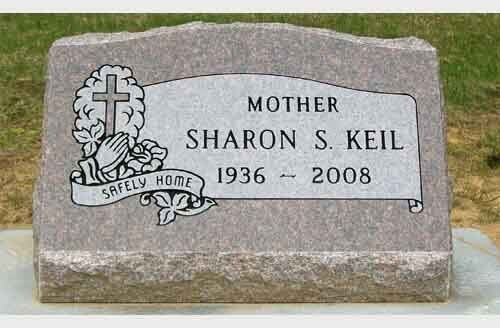 Keil Single Slant — Headstones in Media, PA