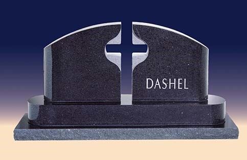 CSG Memorials with cross between— Custom Monuments in Media, PA