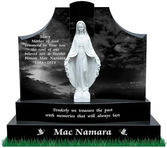 Our Lady of Lourdes Gravestone — Monument in Media, PA