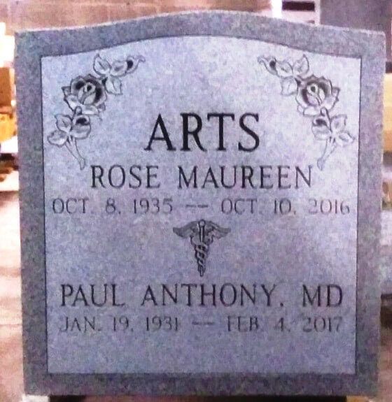 Arts Memorial — Custom Monuments in Media, PA