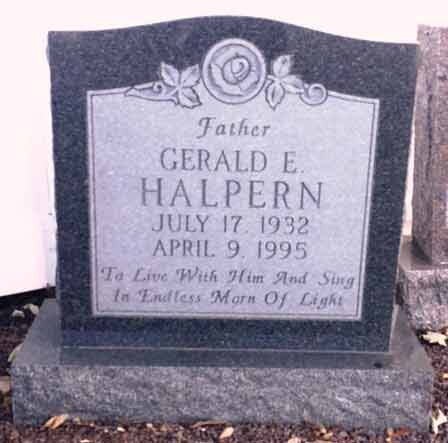 Geral E Halpern Monument — Custom Monuments in Media, PA