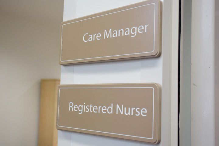 door sign and plaque