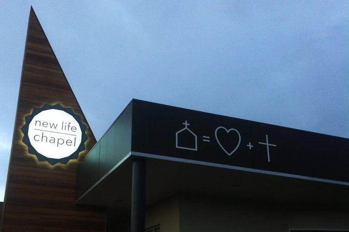 round illuminated custom sign