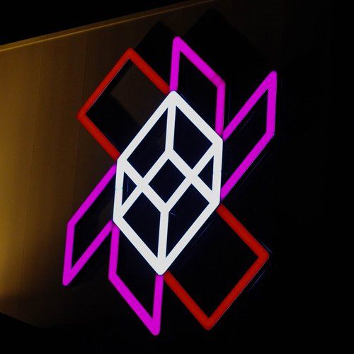 Illuminated logo sign the cube wodonga