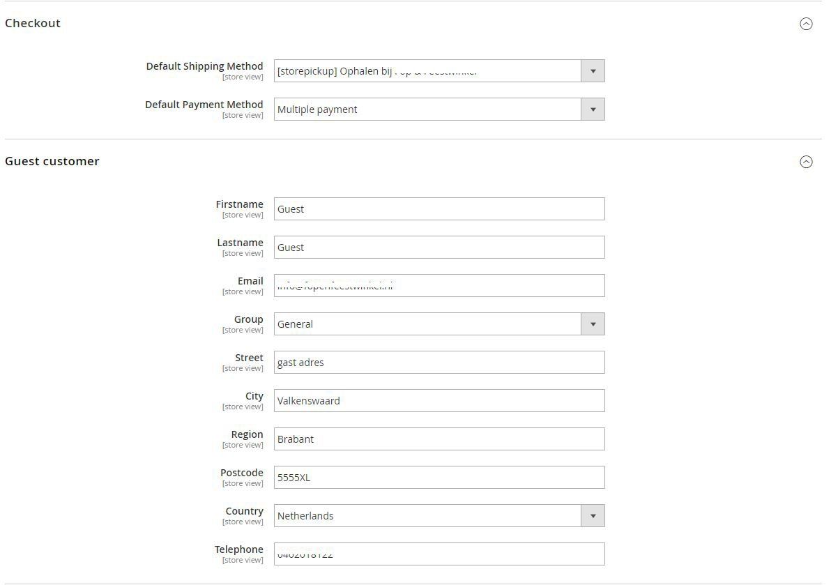 Magento Kassa checkout