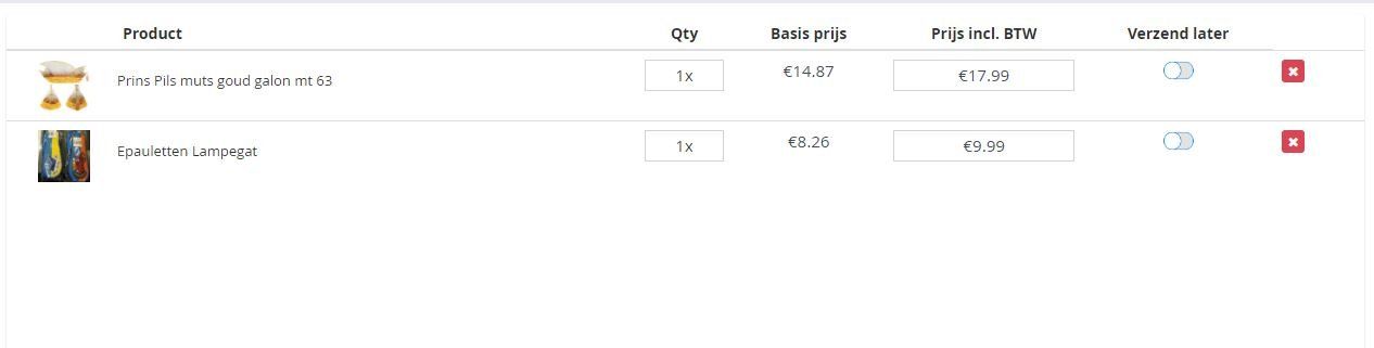 Verkoopoverzicht POS Magento kassa Maaswebsites
