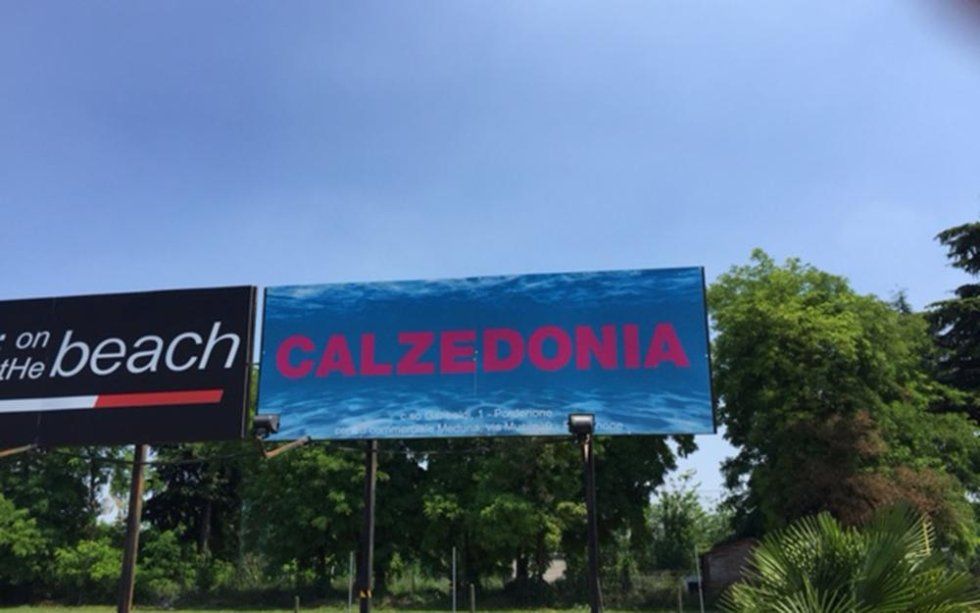 cartellone per pubblicità