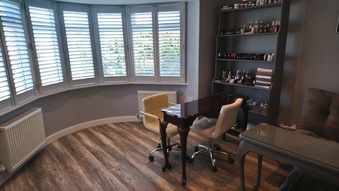Bay Window plantation Shutter Installation Job Licfield Staffordshire