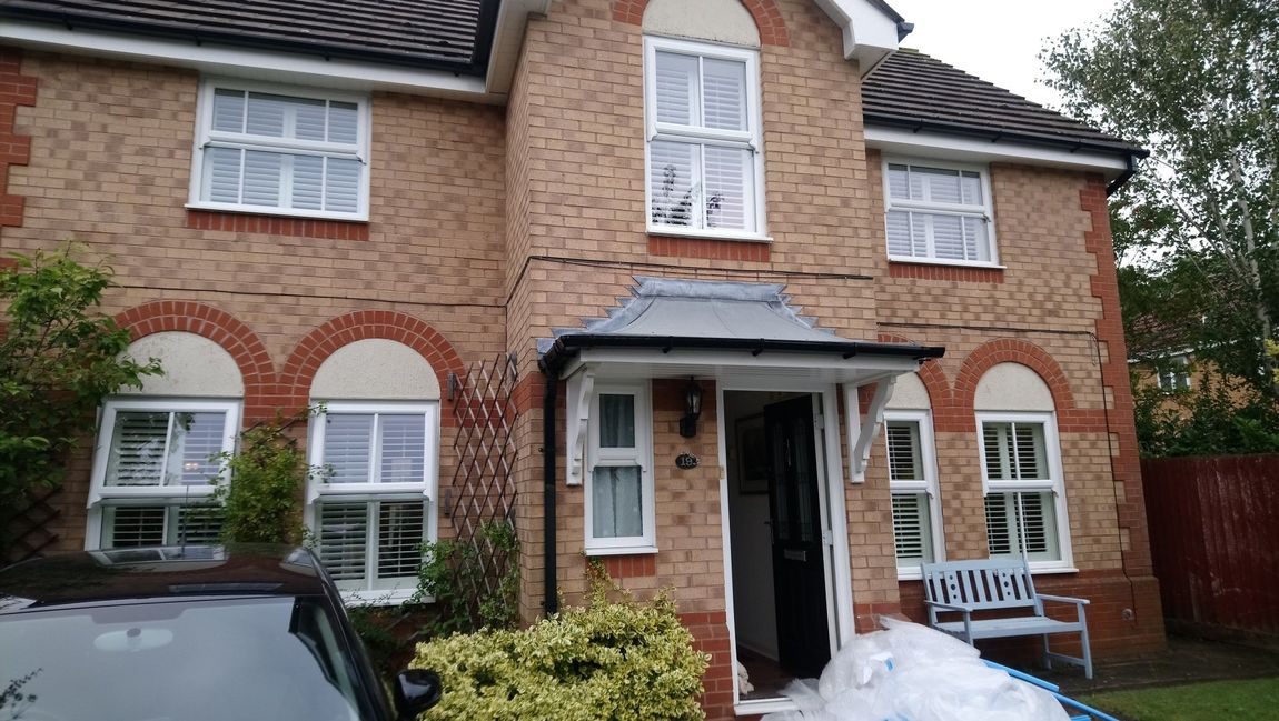 Front Of detached house Plantation Shutters Lichfield
