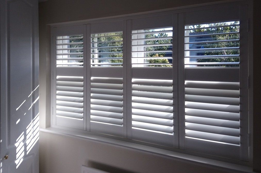 Lichfield Plantation Shutters The Plantation Shutter Company Full Height White Shutters 64 mm Slats With hidden tilt rod Tamworth Area recent Installation Pic