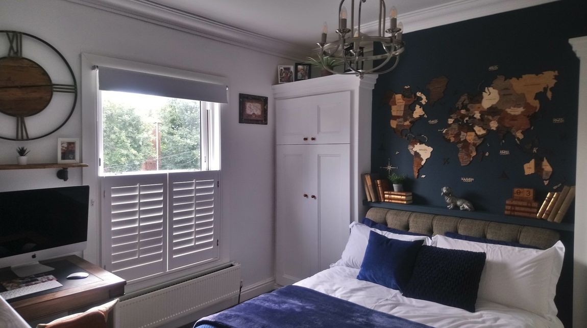 Lichfield plantation shutters Staffordshire Birmingham Installation Shutters Café Style 89mm Slats Hardwood