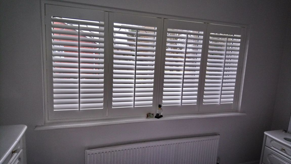 Bedroom Window Plantation Shutters Lichfield