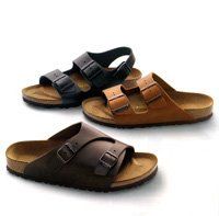 birkenstock leather footprints
