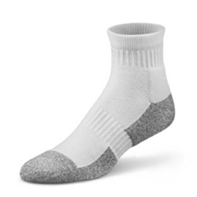 Diabetic sock, graduated upper encourages blood circulation.