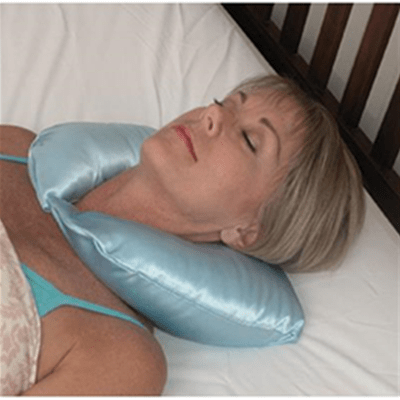 Contour shape gently cradles head and neck for a good night's sleep Made of 100% hypoallergenic polyester fiberfill Removable, machine washable cover.