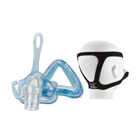 Advanced cushion technology with replaceable AIR gel cushions, provides maximum comfort, reduces pressure points and skin irritation, includes small, medium, and large cushions.