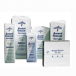 Avant Gauze Non-Woven Non-Sterile Sponges - Wound Care Supplies in El Paso, Tx. 4 x 4 non-woven non-sterile sponges, helps to reduce the amount of lint that is produced and is less traumatic to fragile granulating wound tissue, faster wicking ability.
