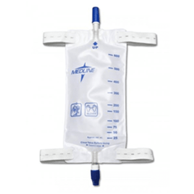 Leg Bag with Twist Valve — Urinary Supplies in El Paso, TX Leg Bags with comfort strap and twist valve drainage port.these sturdy bags are latex-free and have a sterile fluid pathway, available in sizes Medium (19 oz./600 ml) and Large (32oz./1100ml).
