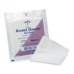 Avant Gauze Non-Woven Sterile Sponges - Wound Care Supplies in El Paso, Tx. Helps to reduce the amount of lint that is produced and is less traumatic to fragile granulating wound tissue because its virtually non-adherent, faster wicking ability, promotes healthier healing.