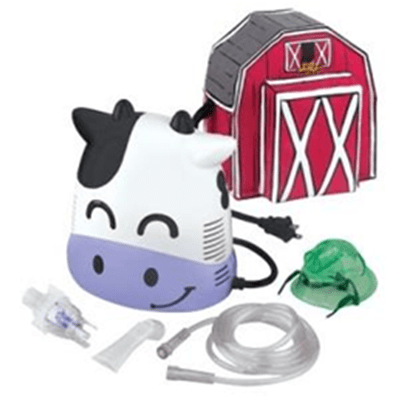 The Perfect Pediatric Solution, designed to increase compliance, the Nebulizer provides an entertaining and calming focus for children throughout aerosol medication treatments.