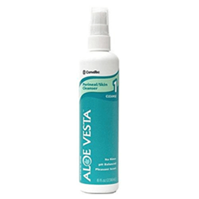 Aloe Vesta Perineal Skin Cleanser - Incontinence Supplies in El Paso, TX Mild, nondrying skin cleanser with aloe vera gel for perineal cleansing. Deodorizing, ready-to-use, no-rinse formula soothes and mosturizes irritated skin. Alcohol-free and pH balanced. Clean lemon scent.
