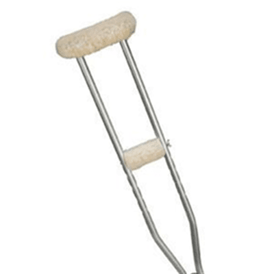 Accessory Crutch Kit - Crutches in El Paso, TX Fleece underarm and hand grips for crutches, protects against soreness, rashes and blisters.