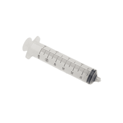 Syringe 5mL Luer Lock Tip - Wound Care Supplies in El Paso, Tx. Features a clear barrel with bold scale markings, tapered plunger rod for ease of aspiration, positive plunger rod stop, and an added BD Luer-Lok thread for increased secure connection.
