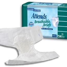 Attends Classic Style Brief - Adult Diapers in El Paso, TX Ultimate protection, outperforms competitive products by providing superior leakage protection,skin wellness, dryness, and odor control, unique topsheet allows fast transfer and superior dryness.
