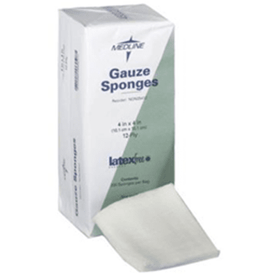 Woven Non-Sterile Gauze Sponges - Wound Care Supplies in El Paso, Tx. 4 x 4 Gauze for applications where sterile gauze is not required.