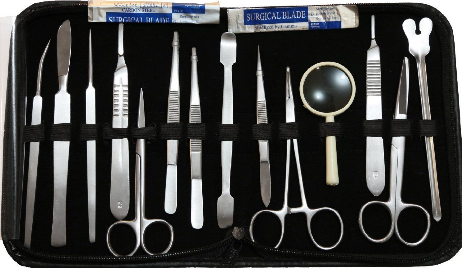 Dissecting Kit Premium - Dissecting Kit in EL Paso, Tx. EASY TO CLEAN stainless steel instruments, INCLUDED SCALPEL BLADES so that you can get started immediately, QUALITY INSTRUMENTS help you complete your assignments quickly and efficiently •IDEAL FOR STUDENTS.
