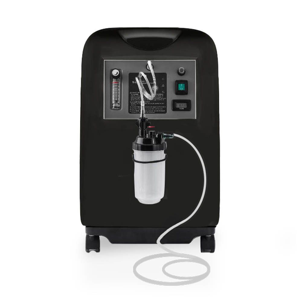 Stationary oxygen concentrator, 5LPM, high efficiency, easy to read digital hour meter display