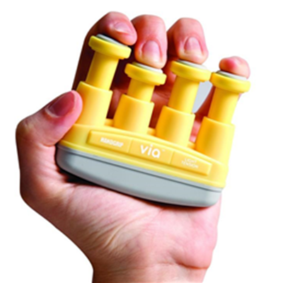 Handi-Exerciser - Exercise/Rehab Therapy in El Paso, TX Easy to use hand exerciser, strengthens each finger individually, ideal for arthritic hand exercises, improves dexterity and hand strength, 4 pounds of resistance per finger, ergonomic design with non-slip finger and palm pads