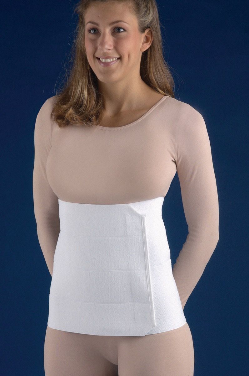 Abdominal Binder, provides support and compression for weakened abdominal muscles as a result of a hernia, surgeries such as cesarean, liposuciton, or hysterectomy. Abdominal binder in EL Paso, TX.