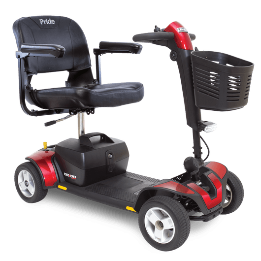 4 wheel electric scooter with a weight capacity of 325 lbs, 18AH battery, up to 14 miles per charge and 4.7 mph top speed.