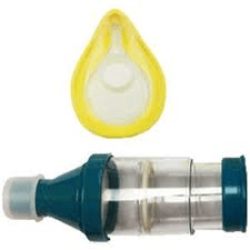 Anti-static chamber enables effective medication delivery, designed to promote greater drug volume output, inspiratory aperture ensure proper inspiratory rate.