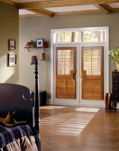 French Door Cutout Shutters — Chicago, IL — Blinds Gallery
