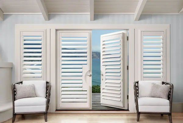 French Door Divider Rail — Chicago, IL — Blinds Gallery